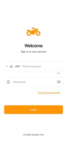 hamster pos Driver app screenshot