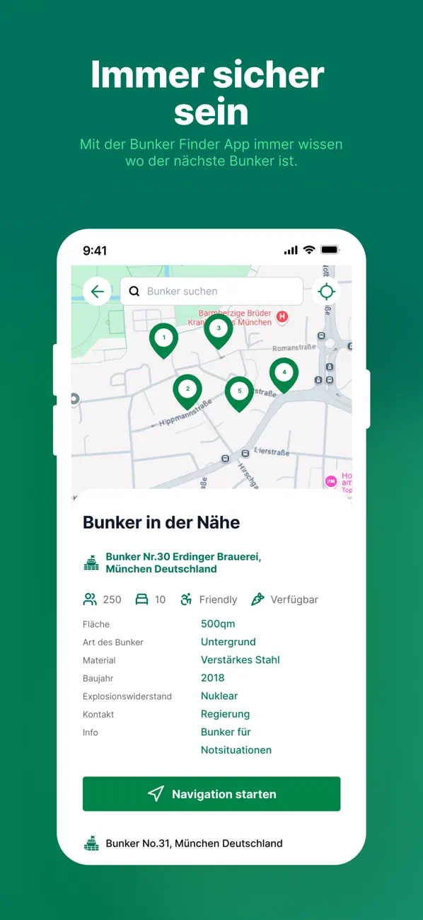 Screenshot #1 pour BunkerFinder