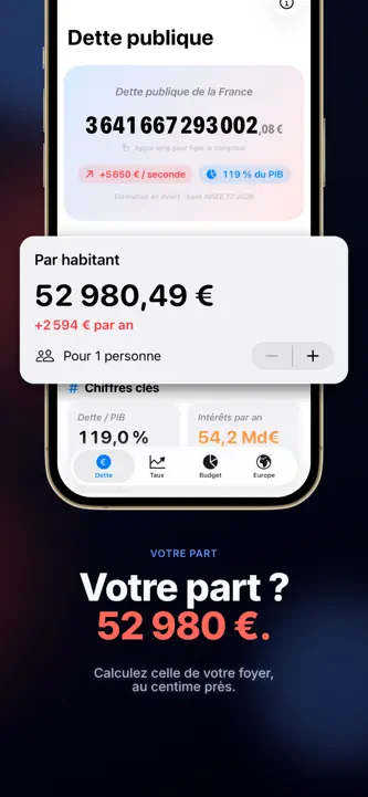 Dette France - en temps réel screenshot 2