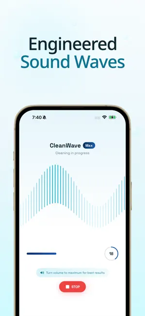 CleanWave: Water Eject iPhone screenshot 2
