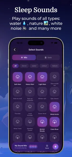 Rain Sleep Sounds screenshot 2