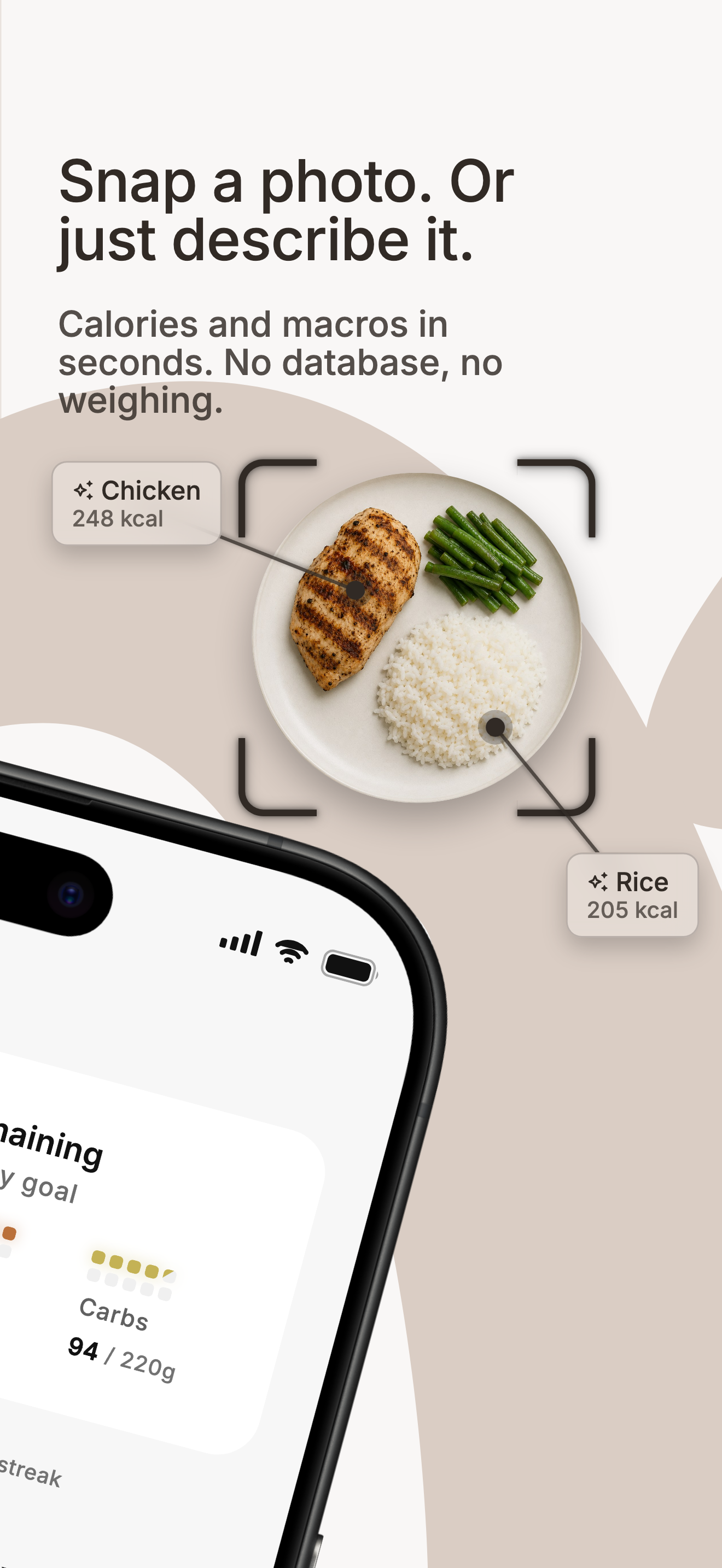 nahria: AI Food & Calorie Log screenshot 2