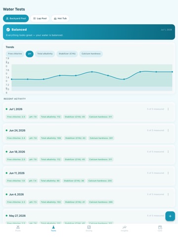 Poolary iPad screenshot