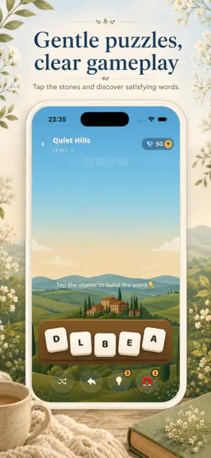 Word Stones: Calm Word Game screenshot 2