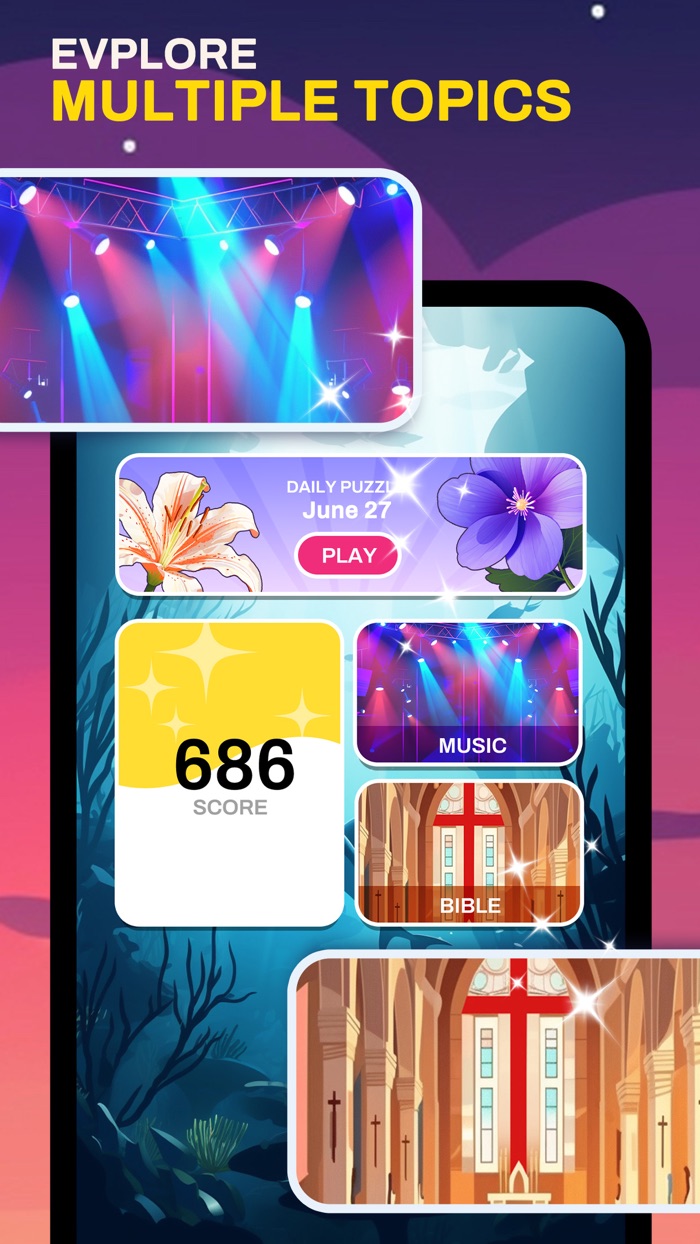 Cryptogram Word Puzzle Game