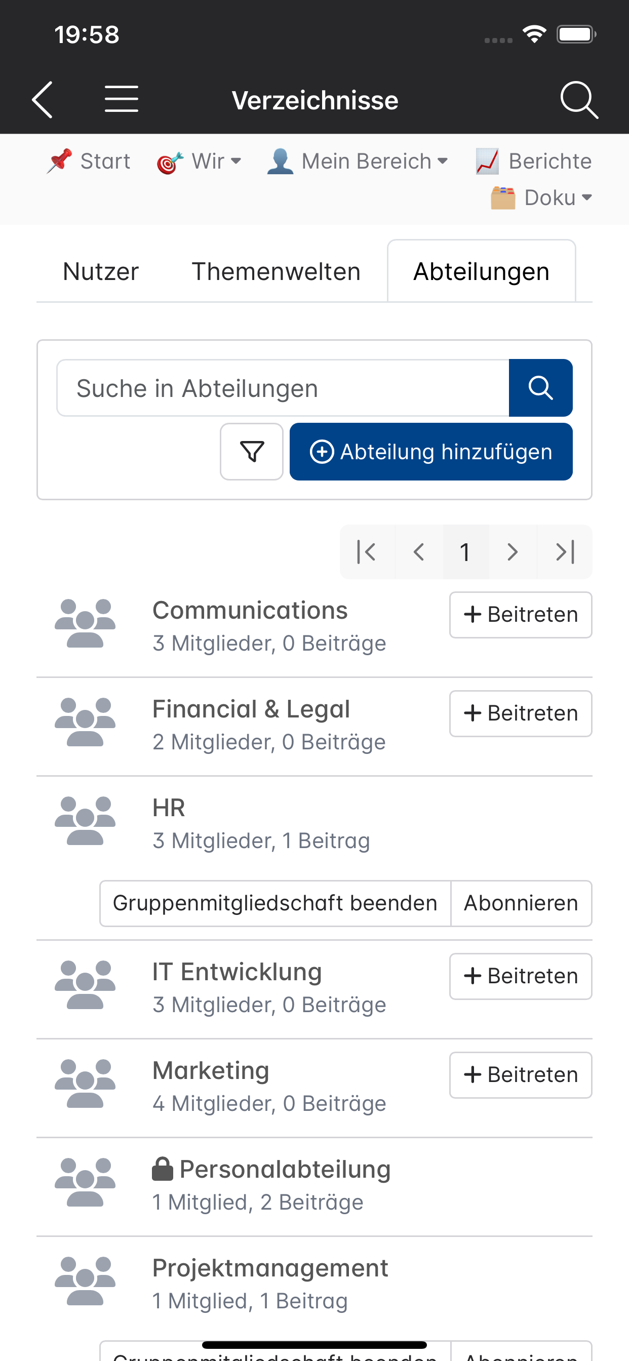 DEHOGA NR Intranet