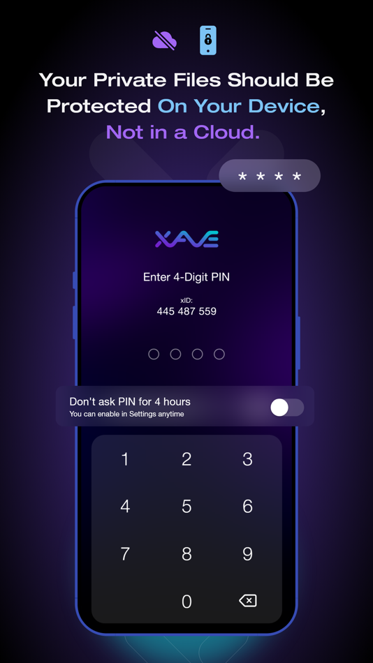 #2. Xave: Encrypted Data Vault (iOS) Podle: XPAL.com Corporation