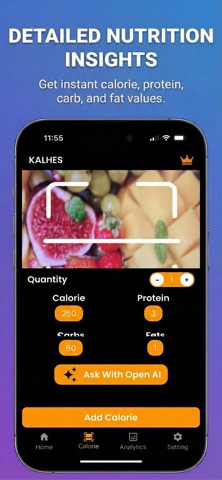 KALHES: AI Calorie Tracker Screenshot 3 of 4
