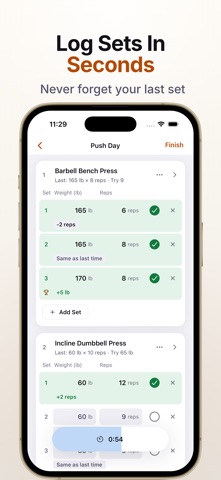 Gym Workout Planner – LastSet Screenshot 1 of 6