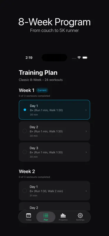 Start Running: Couch to 5K screenshot 4 of 5