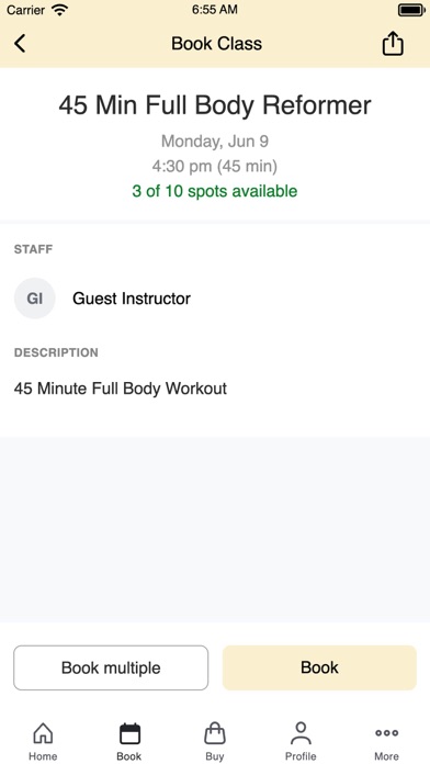 Private Figure Pilates iPhone screenshot 3 - Health & Fitness app