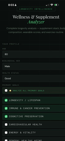 StackWell: Supplement Analyzer screenshot