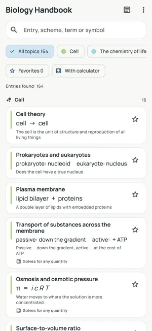 Biology Handbook: Pro screenshot 2
