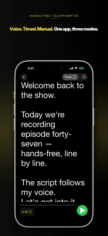 Voice Teleprompter PRO screenshot 2 of 5