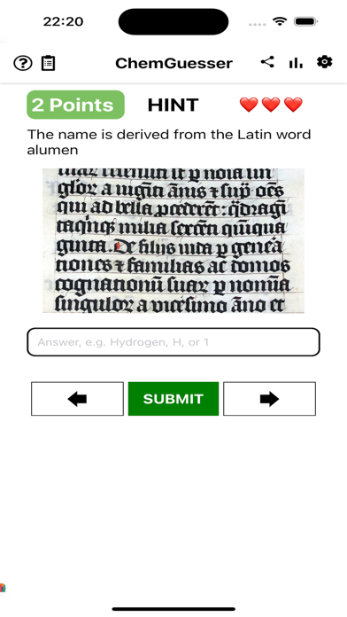 Screenshot 4 of ChemGuesser App