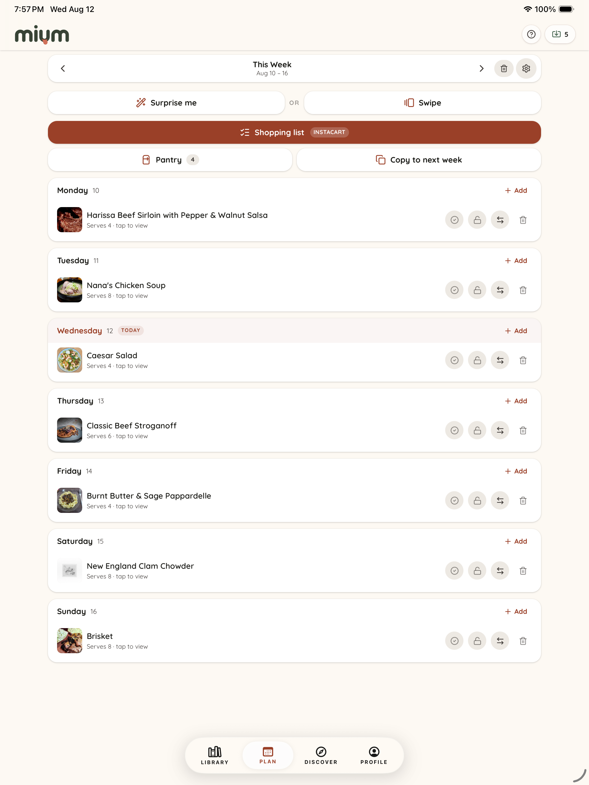 Mium: Recipe & Meal Planner screenshot 14