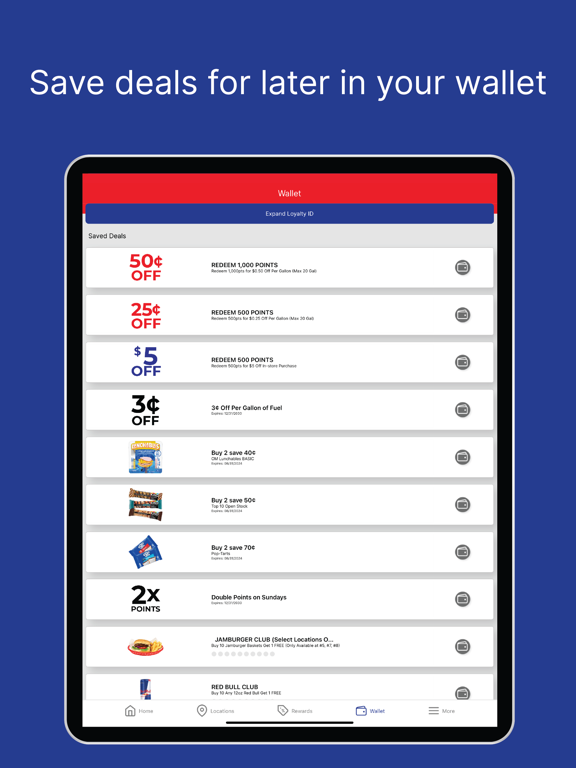 JAM Mart Rewards iPad screenshot 4 - Business app