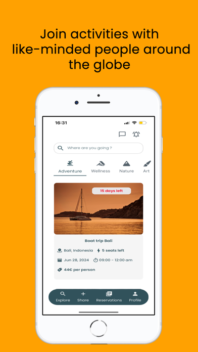 WESHARECO iPhone screenshot 2 - Travel app