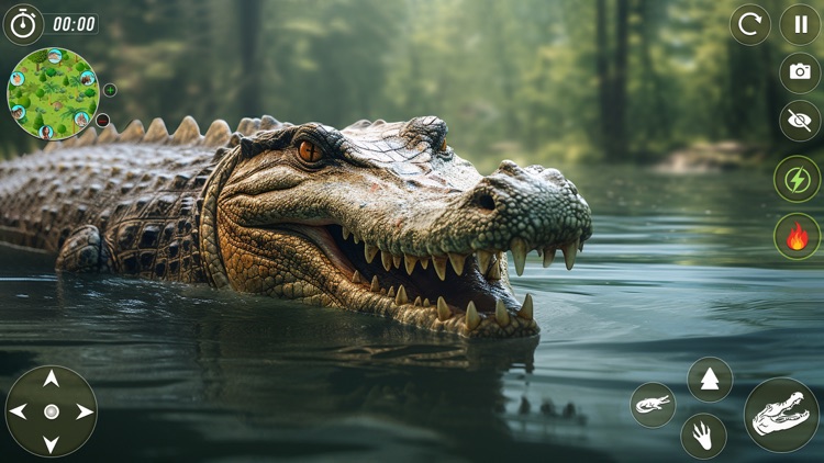 Wild Animals Crocodile Games screenshot-4