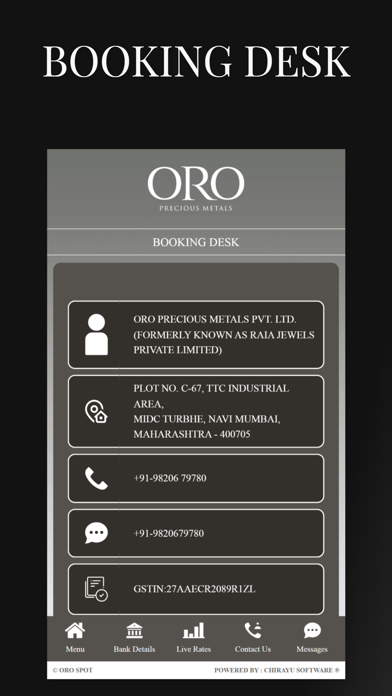 ORO Spot Screenshot