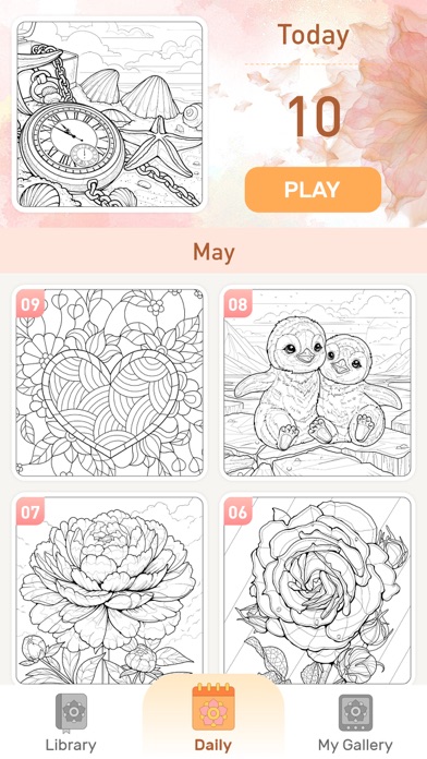 Mandala Coloring Book Game Screenshot