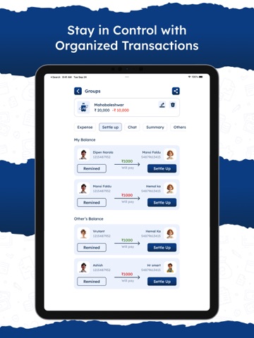 MunshiJi Daily Expense Tracker iPad screenshot
