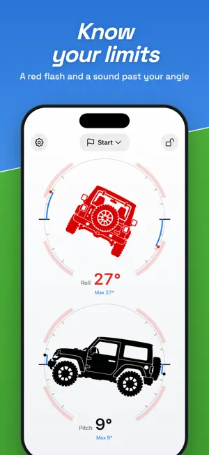 3pLevel: Off-Road Inclinometer screenshot 2