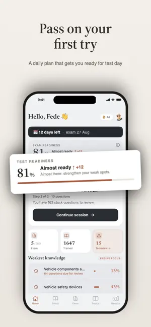 CarnetFlow: DGT Test 2026 screenshot 1