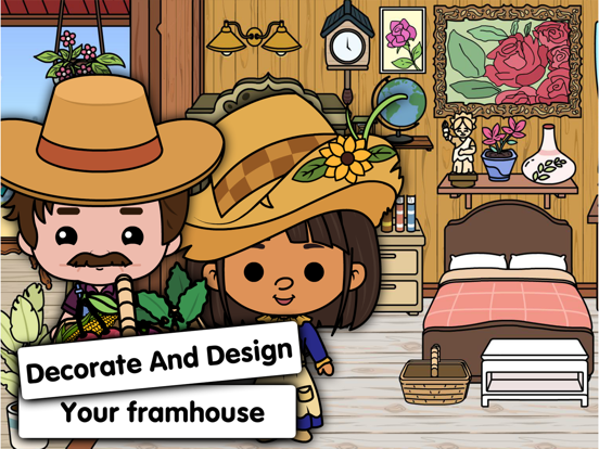 Tizi Town Farm Life, City Game iPad screenshot