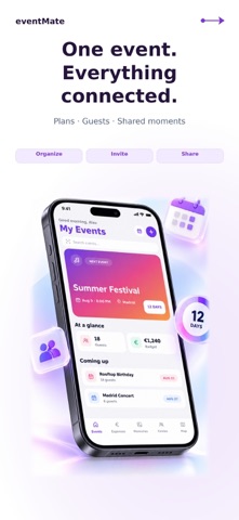 eventMate: Group Plans & RSVP Screenshot 1 of 5