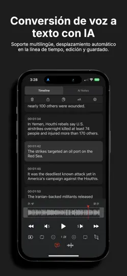 Captura de pantalla de Grabadora De Voz - SoundNote en iPhone 1