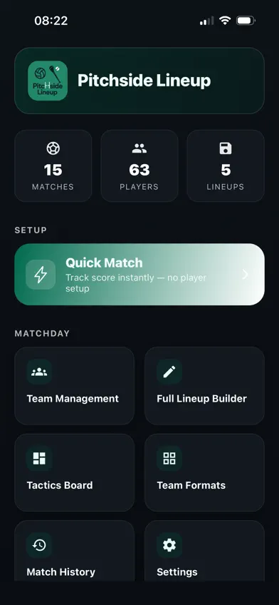 Pitchside Lineup screenshot 1