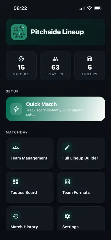 Pitchside Lineup screenshot 1 of 10