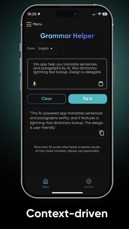 AI helper: Rewriter assistant