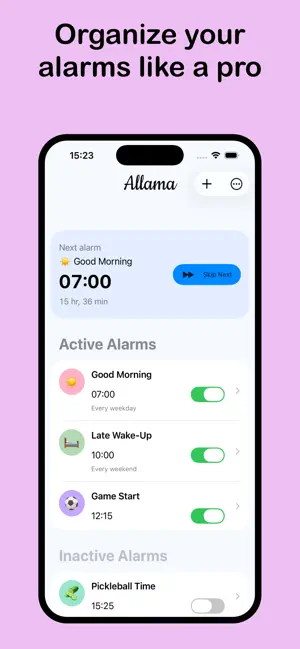 Allama: Alarm Clock screenshot 1