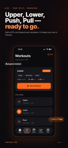 Gym Track Pro Lifter Log Screenshot 1 of 5