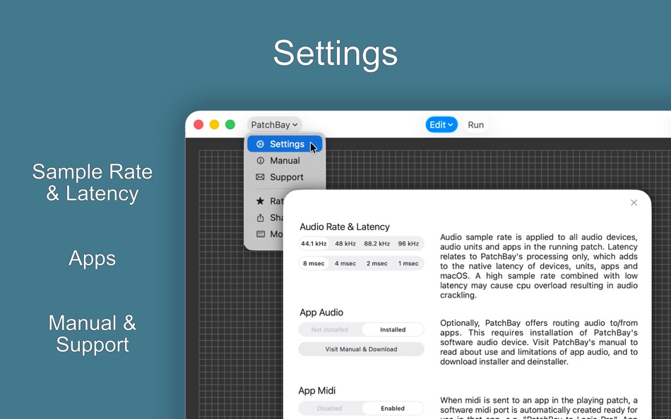 #5. PatchBay - Audio Midi Routing (macOS) 作者: Rodotti
