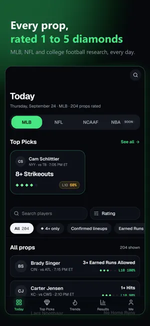 DiamondEdge AI Sports Research screenshot 1