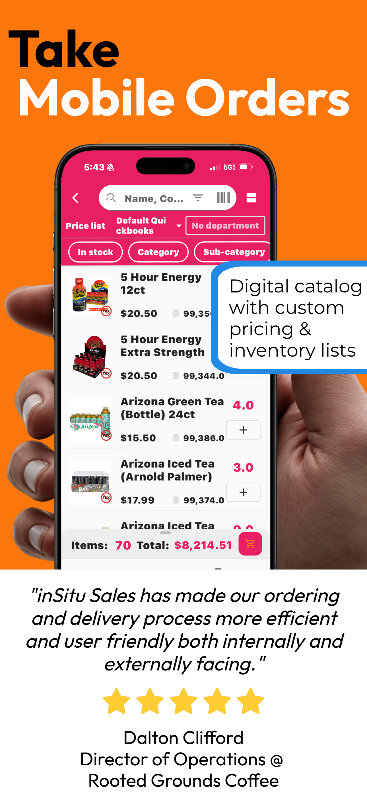 inSitu Sales 2.0: DSD & Orders screenshot 4