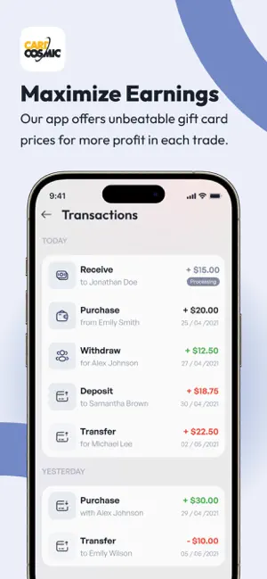 CardCosmic screenshot 2