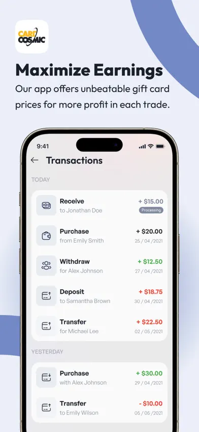 CardCosmic screenshot 2