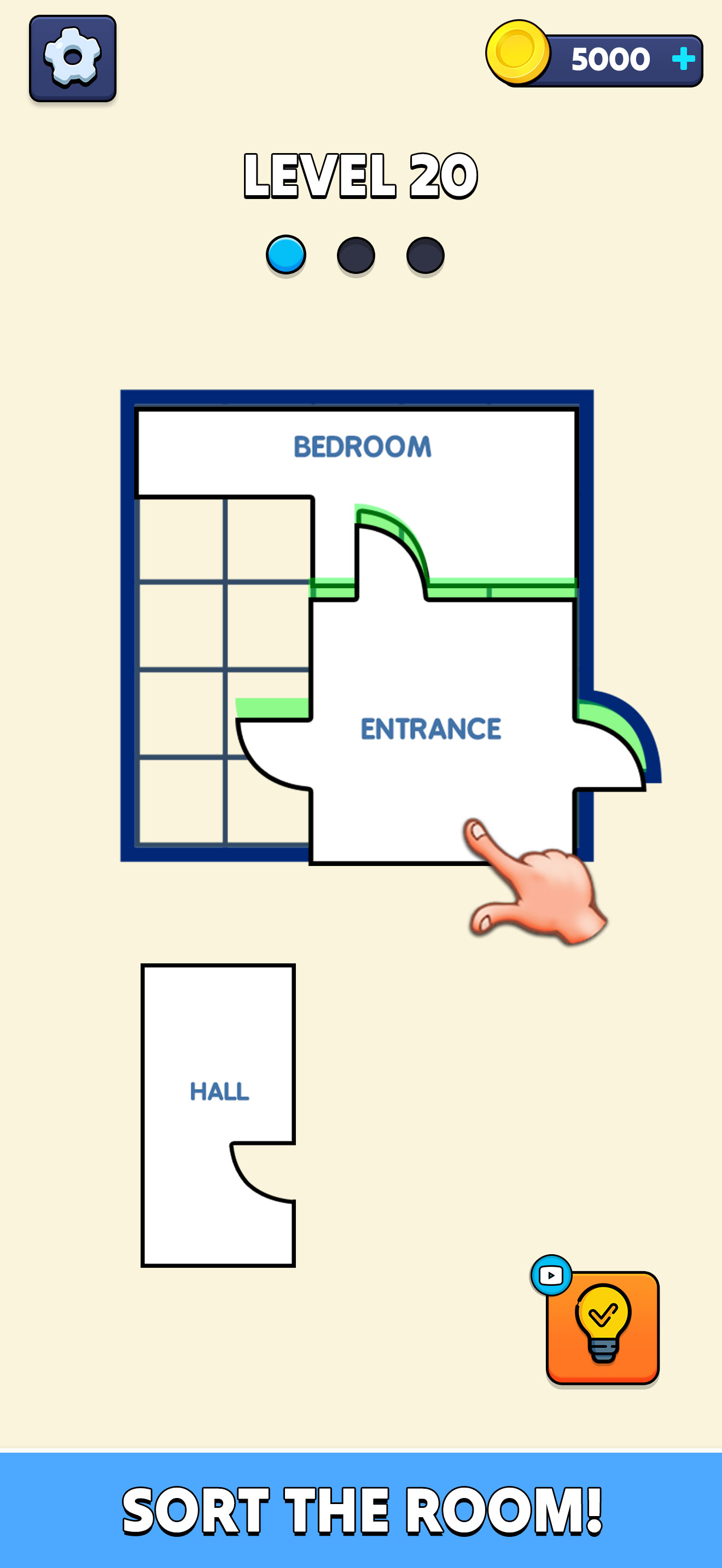 Room Design Sorting Floor Plan