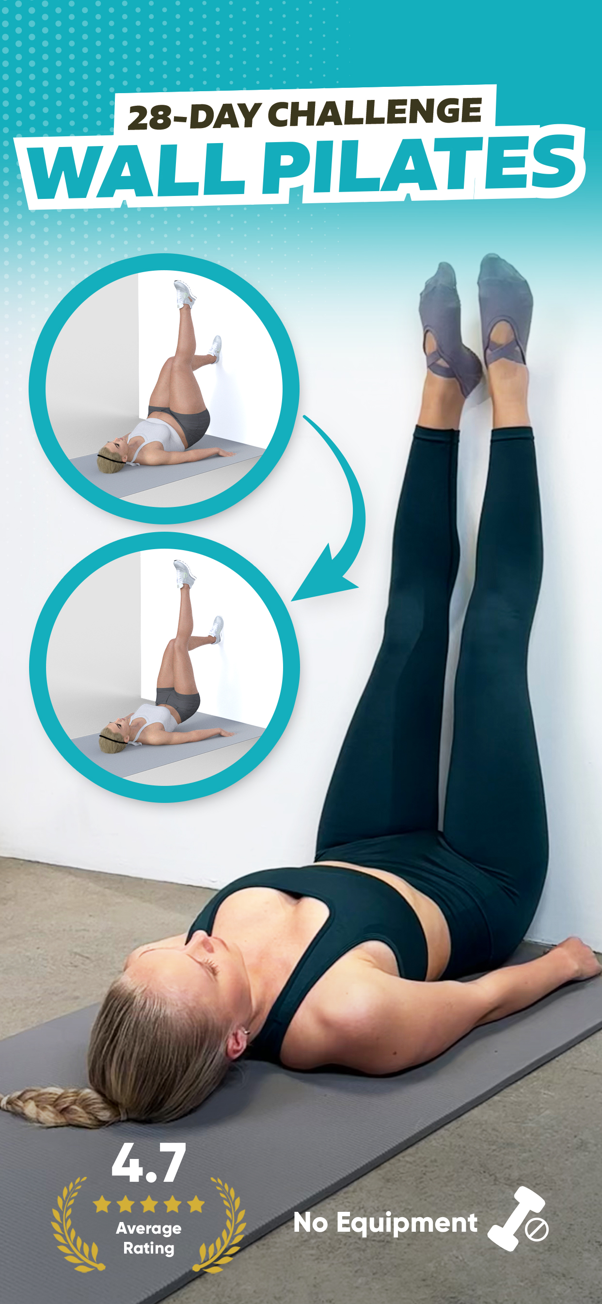 Wall Pilates 28-Day Challenge