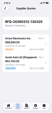 OpenRFQ – RFQ Sourcing Screenshot 7 of 10
