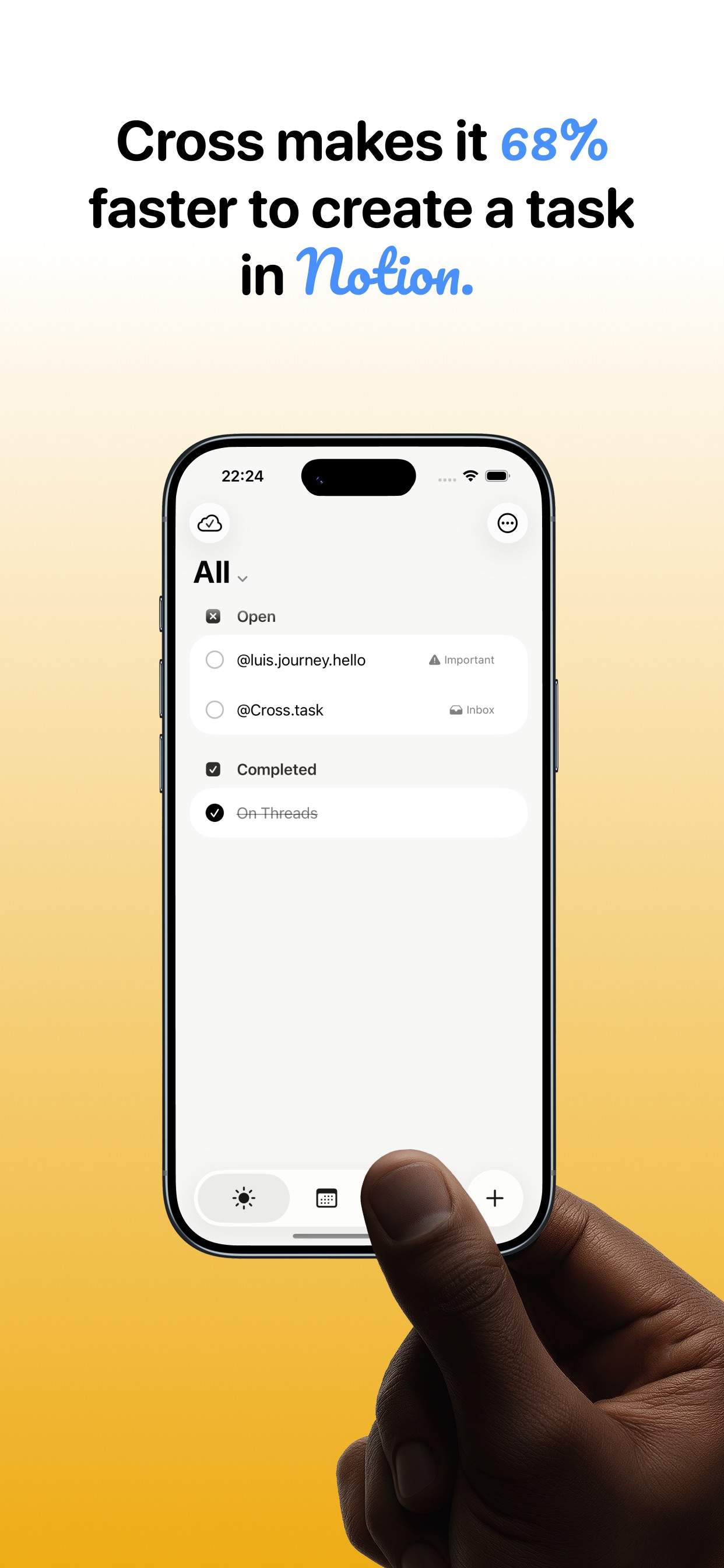 Cross: Sync tasks screenshot 2