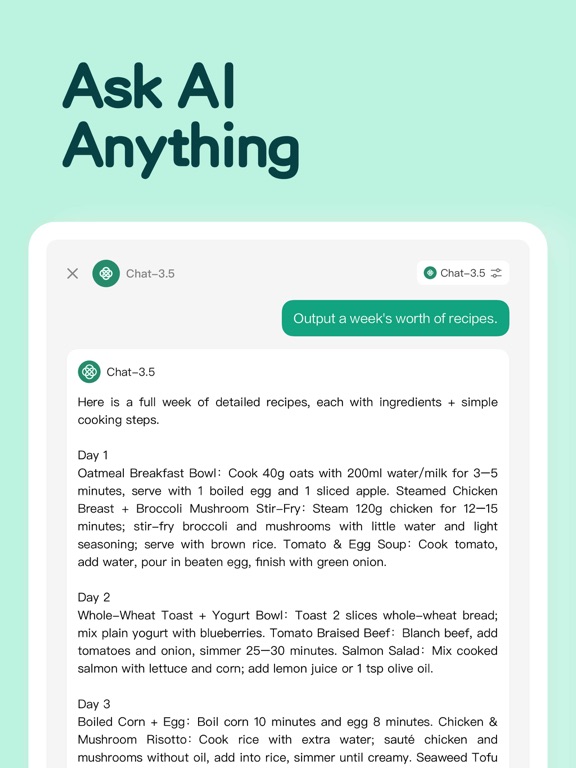 Chatbox - AI Chatbot Assistant iPad screenshot 6 - Utilities app