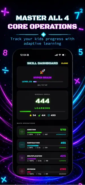 Neon Math: Arcade Fun Learning screenshot 3