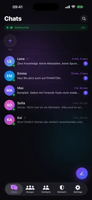 PHANTOM - Encrypted Chat screenshot 3