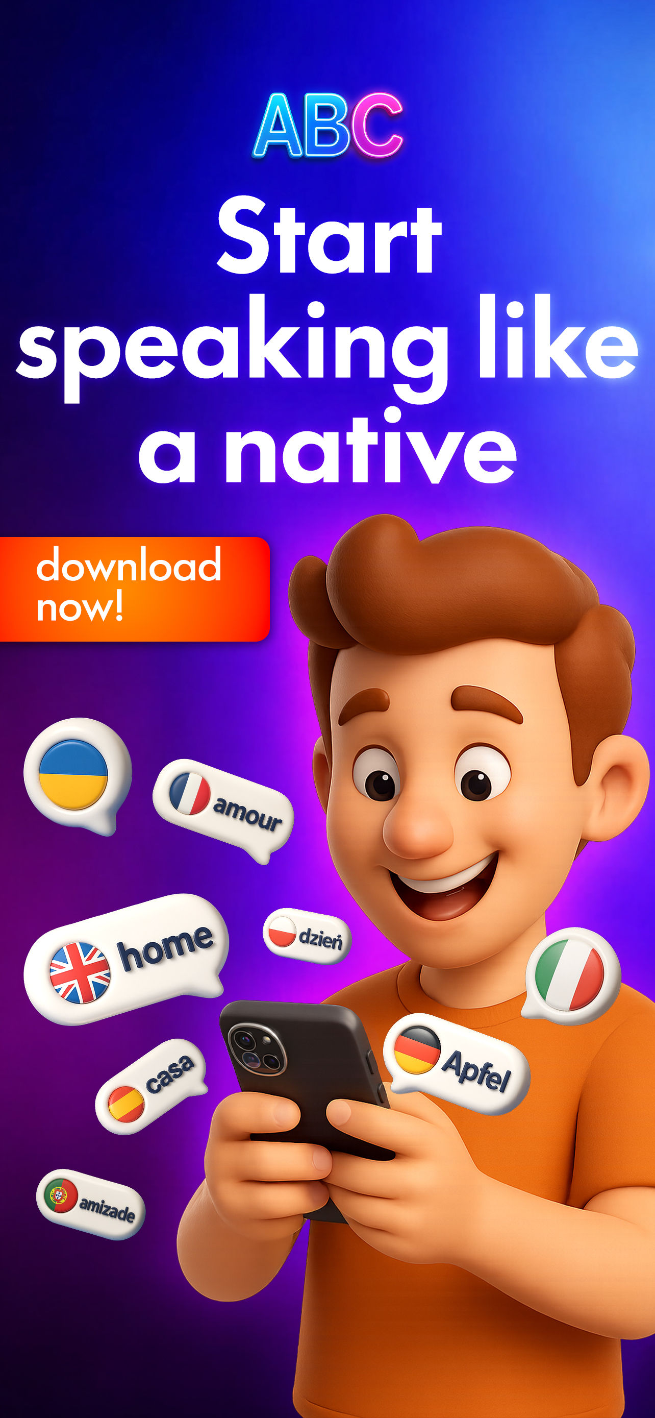 NanoWords: Learn any language