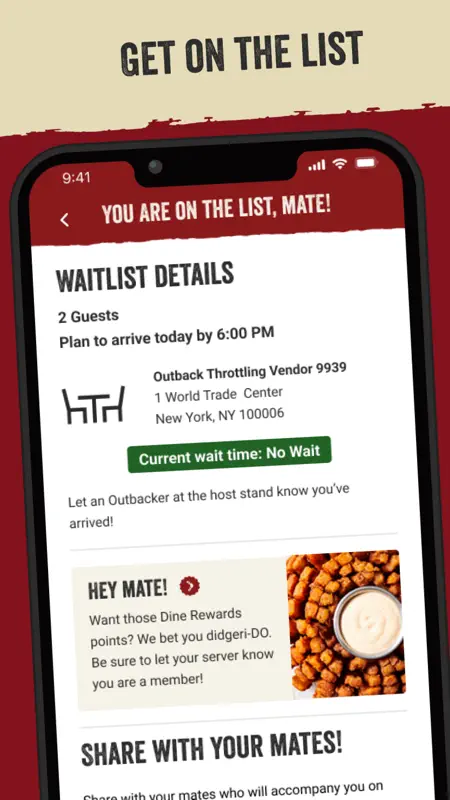 Outback Steakhouse screenshot 6 of 6